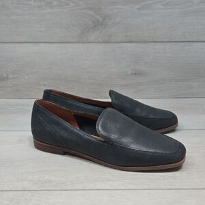 Lucky Brand Women Canyen Black Leather Loafers Slip On Shoes Sz 7M